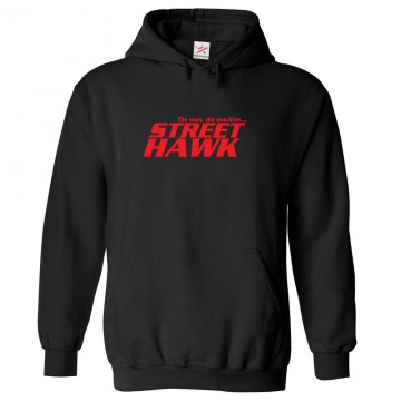 The Man, The Machine Street Hawk Classic Unisex Kids and Adults Pullover Hoodie for Sci-Fi TV Show Fans